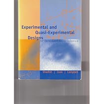 Experimental and Quasi-Experimental Designs for Generalized Causal