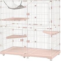 Amazon.co.jp: Purlove 【2025年新仕様】 猫 ケージ キャットケージ 2