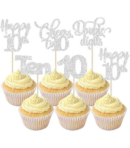 Rsstarxi Cupcake-Topper „Legend Since 1992“ – 48 Stück, Schwarz-glitzernd, Für 30. Geburtstag & Jubiläum