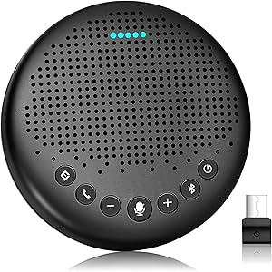 eMeet Luna スピーカーフォン 会議用マイクスピーカー Bluetooth対応 Skype Zoom など対応…