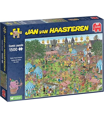 Jan Van Haasteren 'Camping In The Forest' Jigsaw Puzzle - 2000 Piece Detailed Humor Puzzle