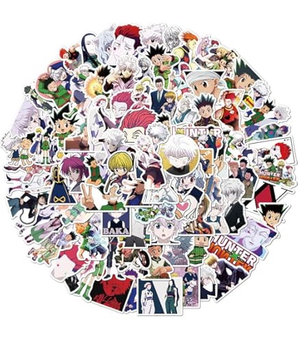 Amazon.co.jp: Kunming ハンター×ハンター ステッカー 防水 100枚