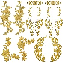 Amazon.co.jp: 12枚 ワッペン アイロン 花 刺繍 アップリケ 女の子