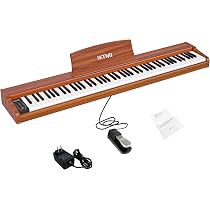 Amazon | IKTMI 電子ピアノ 88鍵盤 ペダル付き 木製 キーボード ピアノ