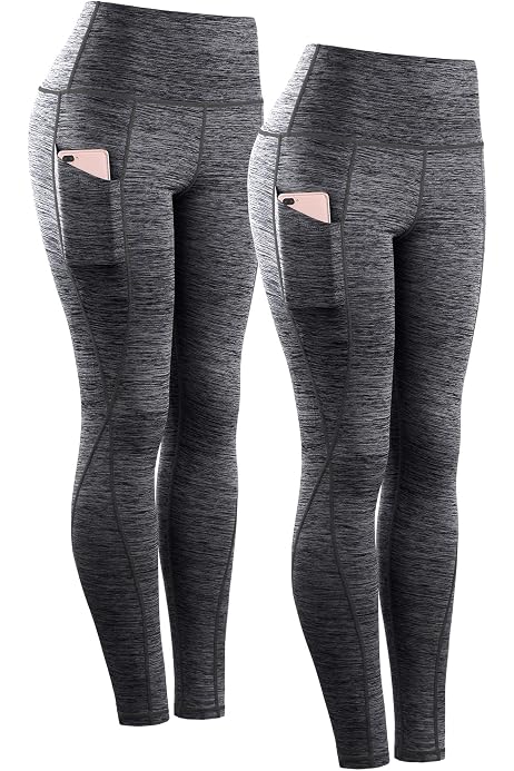Fengbay 2 Pack High Waist Yoga Pants 