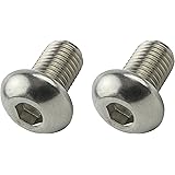 ポッシュ(POSH) バイク用品 ステンレスボタンキャップボルト M10X15mm(P1.25) 2本入り 911015-B2