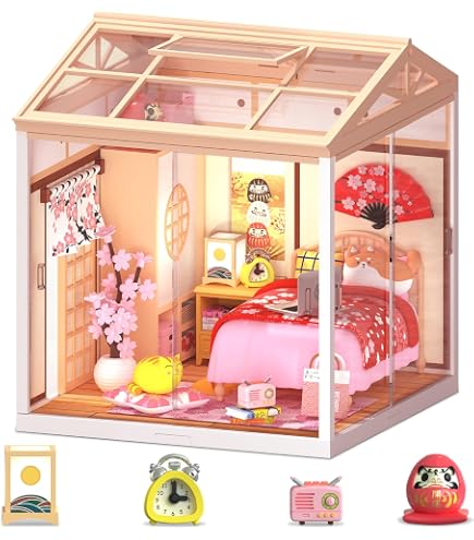 Amazon | Loyratche ミニチュアハウスキット LEDライト付き DIYミニ