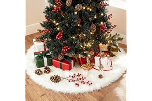 LunarCorky78cmクリスマスツリースカート 白 足元隠しツリースカート 円形 ベースカバー オーナメント クリスマス飾り 雰囲気 クリスマス用品 可愛い クリスマスツリー足元隠し クリスマス雰囲気満点 (ホワイト78cm)