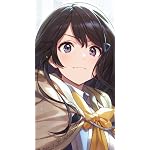 ひとりぼっちの異世界攻略 iPhoneSE/5s/5c/5 壁紙 視差効果 委員長