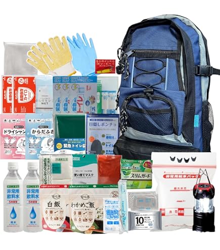 Amazon.co.jp: 備えて安心 20点 防災基本セット 1人用 20種類・合計30