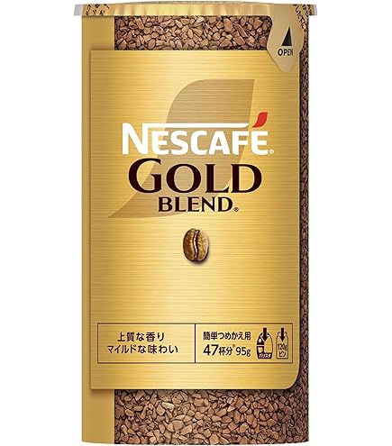 カフェインハーフ ネスカフェゴール ドブレンド つめかえパック(95g)12個 Amazon.co.jp: ネスカフェ ゴールドブレンド エコ＆システムパック 95g