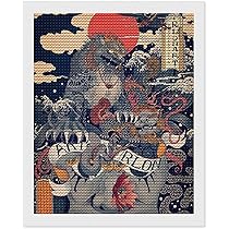 Amazon.co.jp: ダイアモンドビーズ絵画 浮世絵 和風 和柄 5D