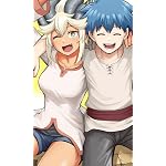 ダンジョンの幼なじみ FVGA(480×800)壁紙 リューカ,ヴァン