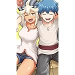 ダンジョンの幼なじみ iPhone SE/8/7/6s(750×1334)壁紙 リューカ,ヴァン