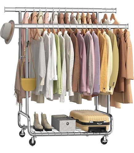 Amazon.co.jp: HOKEEPER ハンガーラック 200kg耐荷重 洋服掛け