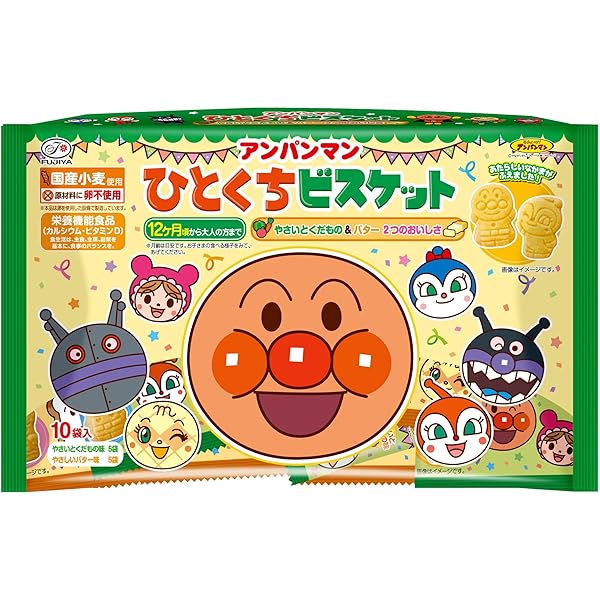 Amazon.co.jp: 不二家 アンパンマン 幼児用ビスケット 84g×40箱(5×8
