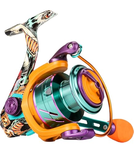Amazon | Sougayilang フィッシングリール カラフル 超軽量 スピニング