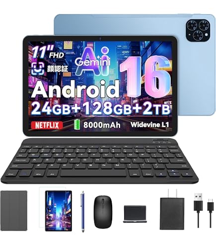Amazon.co.jp: 【Android16 タブレット 11インチ 2026新登場】TABWEE