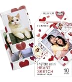 ハートスケッチ10枚60個セット×5 Amazon | 富士フイルム(FUJIFILM) インスタントカメラ チェキ用