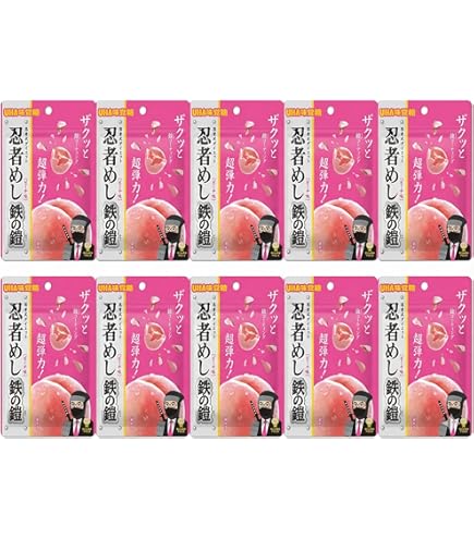 Amazon | UHA味覚糖 忍者めし 鉄の鎧 マスカット味 40g×10個 | UHA味覚