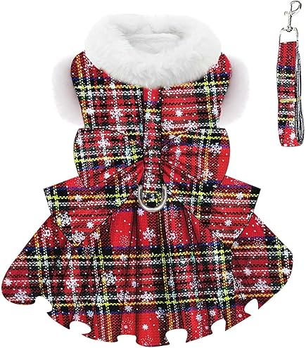 thumbnail image 2 of Red Dog Sweater Turtleneck Dogs Sweaters Dress With Bowtie Knit Pullover Warm Dog Clothes 2 of 13