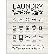 The Stupell Home Decor Collection Laundry Symbols Guide Typography Wall Plaque Art 10 X 0 5 X 15 Proudly Made In Usa Wrp 1151 Wd 10x15 Amazon Sg Home
