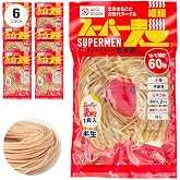 【超早ゆで60秒｜米100％国産麺】スーパー麺 (細麺｜100g×6食) グルテンフリー 麺 米粉麺 パスタ そば ラーメン うどん (玄米麺 無添加 国産原料100%）アレルゲンフリー レンジ調理可 ヴィーガン ハラルフード 低GI食品 保存食