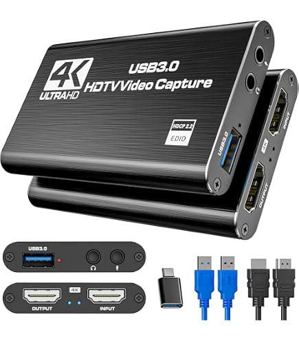 Amazon.co.jp: 【2026最新】キャプチャーボード 対応 4K HDMI