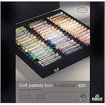 Amazon | レンブラント ソフトパステル 45色セット 風景画用 木