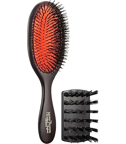 Amazon.co.jp: Mason Pearson Pocket Bristle Dark Ruby Hair Brush