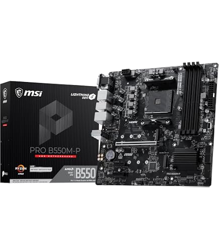 MSI B550M PRO-VDH WiFi ProSeries Motherboard (AMD AM4, DDR4, PCIe