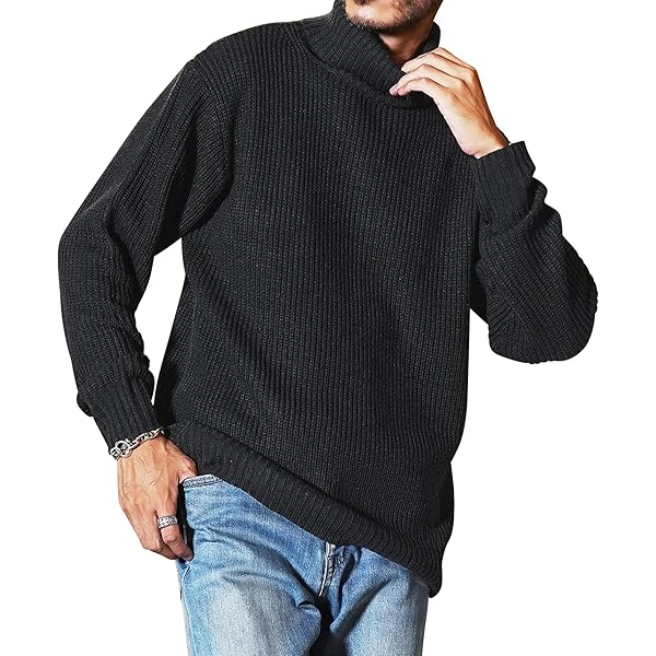 Amazon | [Easykode] セーター メンズ 冬服 バルキーニット 上品 大人