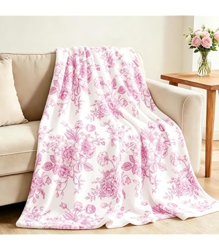 Amazon｜Laura Ashley キッズ - スローブランケット、スーパーソフト