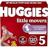 Huggies Baby Diapers Size 5, 120 Ct, Little Movers