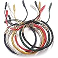 LOYALLOOK Handmade Rope Bracelets for Men Women Red String Bracelets Tibetan Buddhist Woven Bracelet Lucky Friendship Bracele