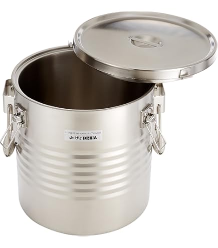 Amazon｜18-8ステンレス真空断熱容器【シャトルドラム】 吊付 JIK-S10