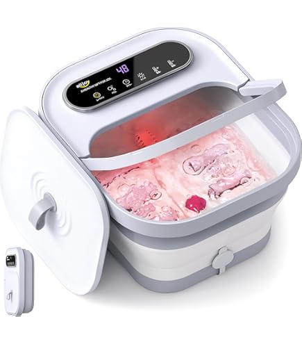 【週末Sale!】足湯器 足湯 フットバス 温度調節・保温機能 タイマー機能 クーポンで7840円 足湯器 フットバス 保温 折りたたみ バブル