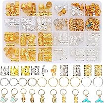 Amazon.co.jp: ヘアビーズ ドレッドロックスビーズ 200個入り 多種類