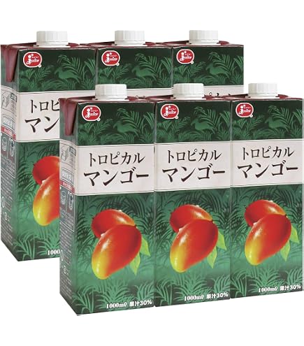 ジューシー トロピカルマンゴー 1000ml×6本