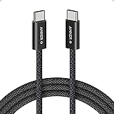 Anker Zolo USB C - USB Cケーブル、240W高速充電ケーブル(6フィート、ブラック) | 編組、汚れなし、スリムコネクタ、iPhone 17シリーズ、MacBookなど用。