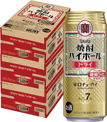 宝焼酎 宝 焼酎ハイボール ＜ドライ＞ 下町缶 500ML × 24缶