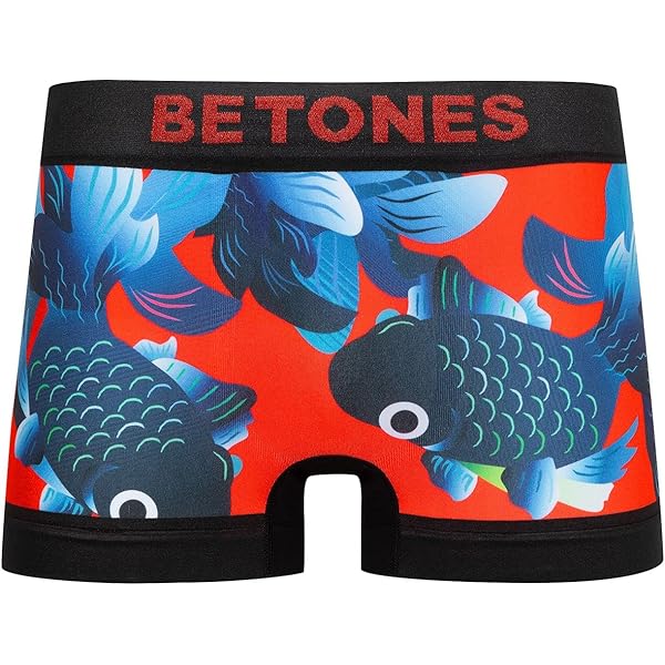 BETONES 4枚セット ビトーンズ ボクサーパンツ Amazon | [ビトーンズ] シームレスボクサーパンツ SLASH4 レッド