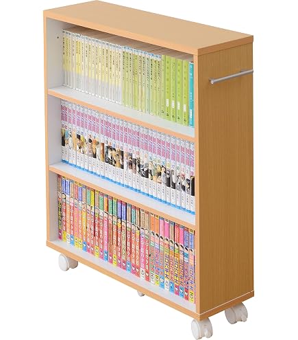 Amazon｜文漫画 コミック 文庫本 収納ケース 収納 本棚 カラーボックス 
