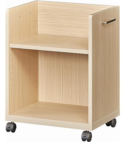 Amazon.co.jp: 無印良品 パイン材デスクワゴン 幅24×奥行55×高さ57.5cm