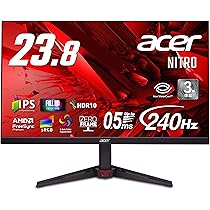 Amazon.co.jp: Acer Nitro 23.8インチ IPS 240Hz フルHD 0.5ms(GTG) 非
