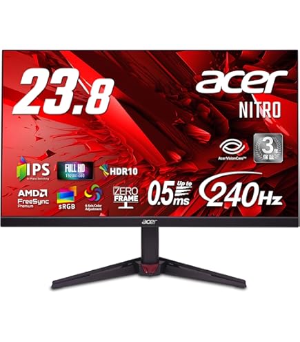 【8月末まで】最終値下げ！！acer VG272 Xbmiipx 240Hz 8月末まで】最終値下げ！！acer VG272 Xbmiipx 240Hz