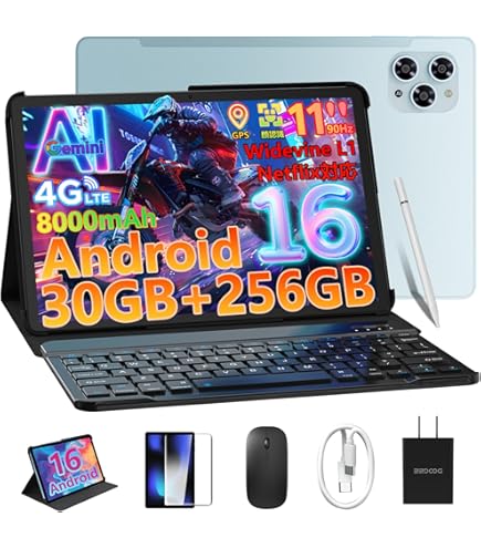 Amazon.co.jp: Android 14タブレット、デュアルSIMスロット付き4G