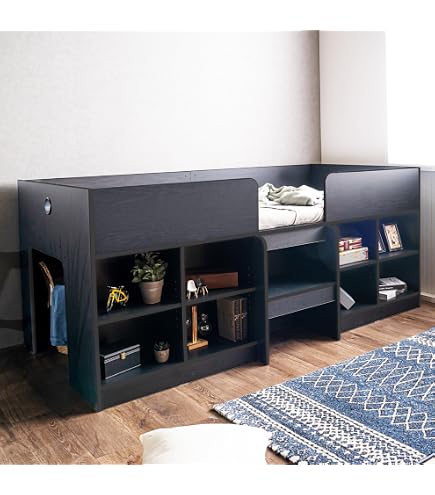 Amazon｜ロフトベッド シングル セミダブル対応 高さ90cm 耐荷重200kg