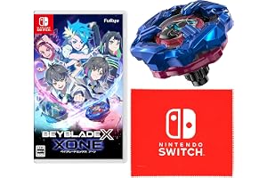 ベイブレードエックス XONE (ベイブレードエックス ゾーン) -Switch 【メーカー特典】「シノビナイフ4-60LF メタルコート:ブルー」 【Amazon.co.jp限定】Nintendo Switch ロゴデザイン マイクロファイバークロ