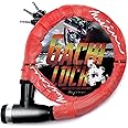 mujina バイクロック 自転車ロック 極太 φ(直径)22mm×1200mm 盗難防止 鍵3本セット ワイヤーロック ガチロック 2023